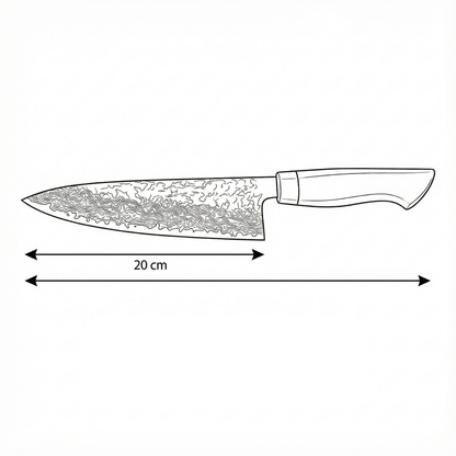 Japans koksmes – 20 cm precisiemes