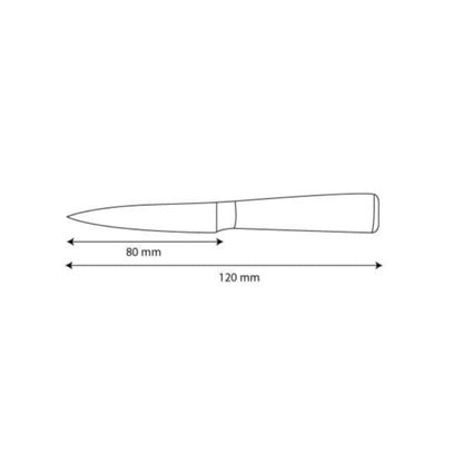 Premium universeel mes – 8 cm precisiemes