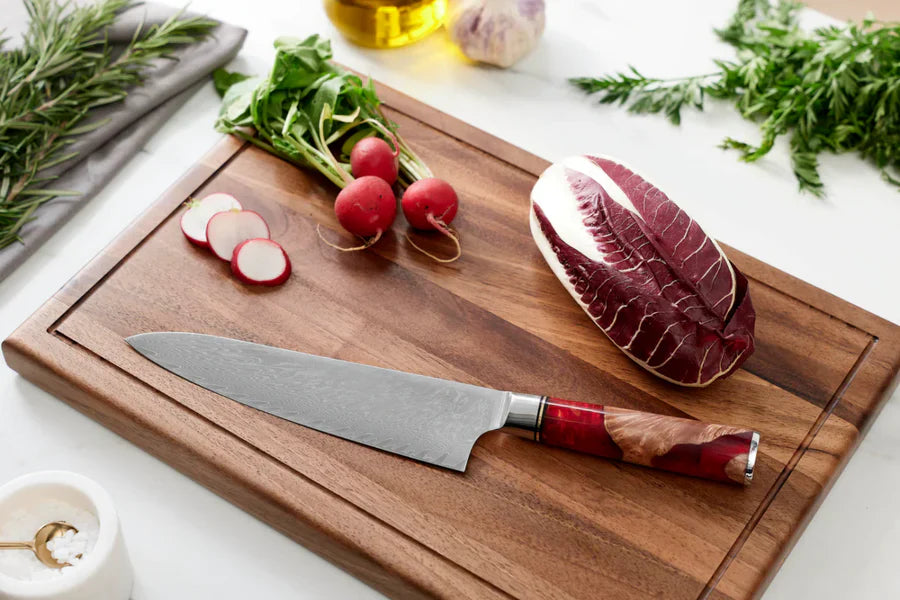 Japanse Damascus Nakama Shinku 5-delige Chef's Messenset – Precisiebladen