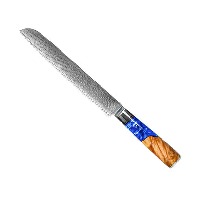 Limited Edition Japanse Damascus Messenset – 6-delige Saphire Serie