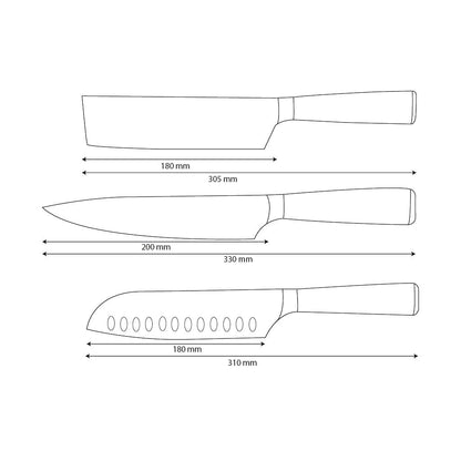 Japans messenset – precisiecollectie (3-delig)